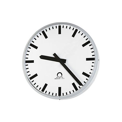 Reloj para exteriores METROLINE por un solo lado aluminio