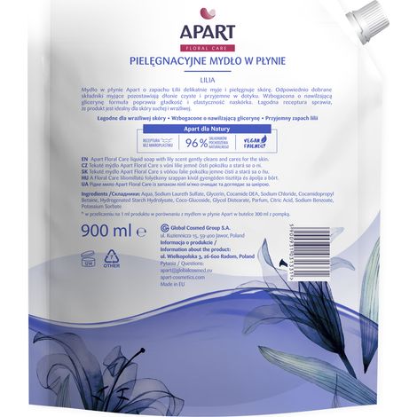 Sapone liquido cremoso 900 ml per una cura delicata (1/2)