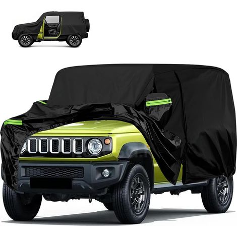 Bache Voiture Pour Jimny (3 Portes 1998-2024) - Avec Fermeture Éclair, Oxford Bache Pour Jimny, Protection Toutes Saisons Housse Voiture Facile à Installer (1/5)