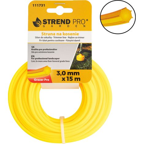 Trimmerfaden Grazer Pro Hepta 3,0 mm, L-15 m, HEX