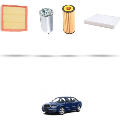 Kit tagliando 4 filtri compatibile con Skoda Superb I (3U) 1.9 TDI 77kw Dal 2005 (1/5)