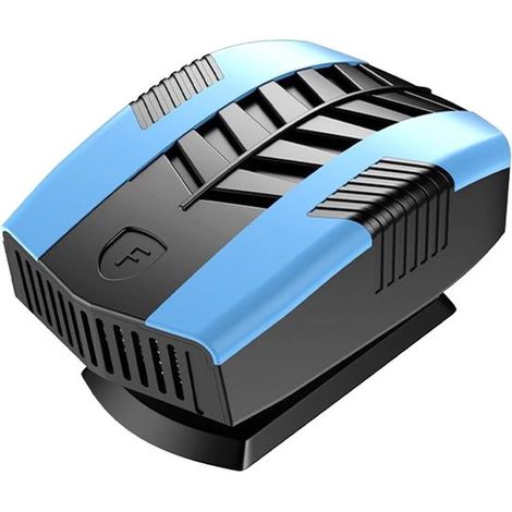 Calefactor portátil de 12 V para coche,Calefactor para coche,Descongelador para coche,Descongelador eléctrico portátil giratorio de 360°,Azul (1/5)