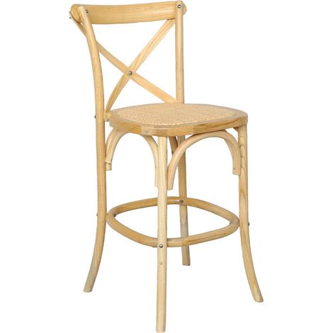 sweeek - Barhocker Bistro Vintage Holz 65cm