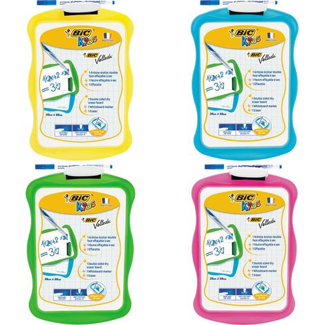 Bic Lavagna doppia faccia con marcatore e cancellino – 21x31 cm