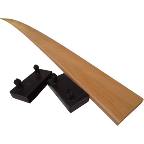 1 grande latte + embouts pour lit, bz & convertible 1600x53x9 mm Bois hêtre durable - 7 plis Remplacement - Rechange - Renfort pour sommier / bz / clic clac / canapé (1/5)
