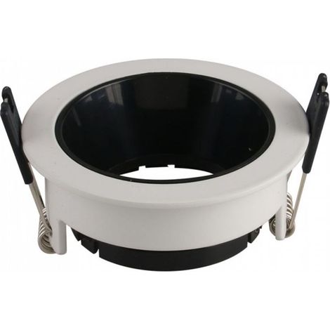 GU10 FITTING BIANCO, BLACK ROTONDA (1/5)