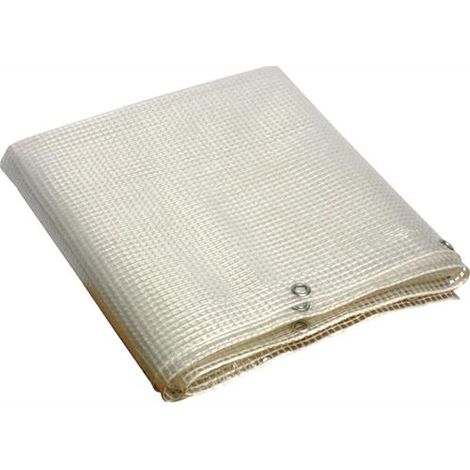 Telone Telo Occhiellato Retinato 3,5x3 mt in PVC Trasparente Papillon (1/3)
