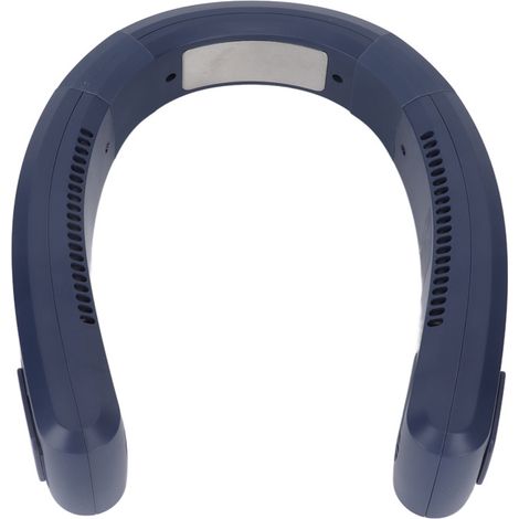 Ventilateur de cou rechargeable par USB, 80 trous, 4000 à 5500 tr/min, haute résolution, portable, pour la maison et l'extérieur (bleu). (1/5)