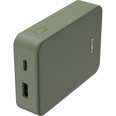 Hama Powerbank (batterie supplémentaire) 10000 mAh Fast Charge LiPo vert V603363 (1/5)