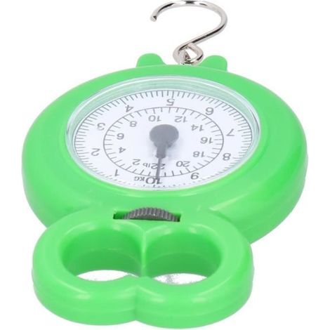 Bilancia a molla DUOKON - Bilancia da cucina - Capacità 10 kg - Verde - Compatta e portatile (1/4)
