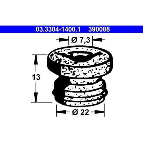 Bouchon, filtre déshydratant du liquide de frein ATE 03.3304-1400.1 OPEL