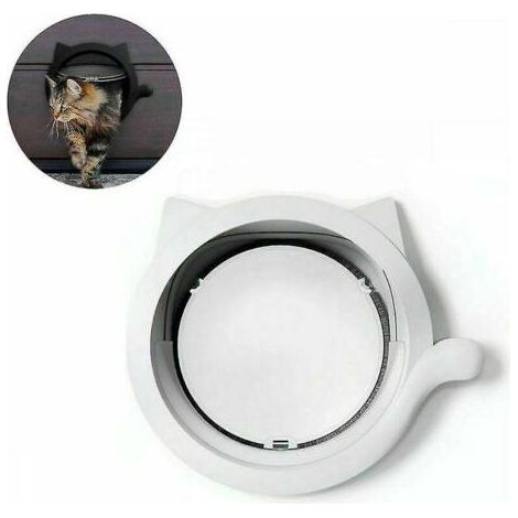 Chatière pliable, chatière pour chien, chatière avec trou blanc (1/4)