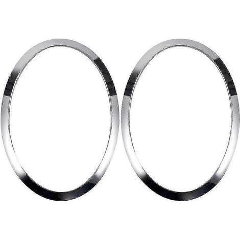Pour MINI Cooper F55 F56 F57 03-18 Cadre de phares avant gauche et droit chromé, anneau de sourcil de phare Co-jc