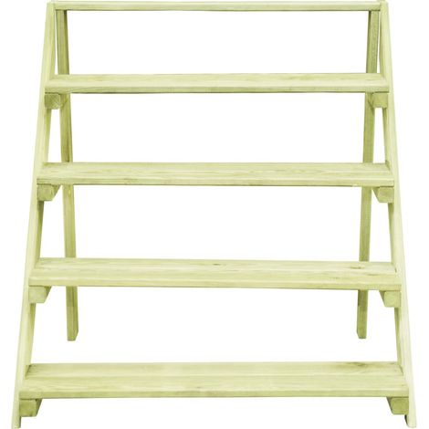 Support de Jardinière,Pot de Fleurs 80x80x80 cm Bois de pin imprégné CFW94635 (1/5)