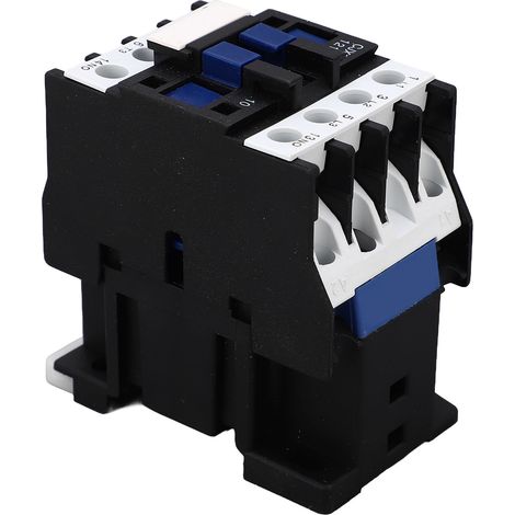 Contacteur AC 3P Bobine Cuivre 110V 12A, Contact Argent Normalement Ouvert, Interrupteur Circuit Contrôleur (1/5)