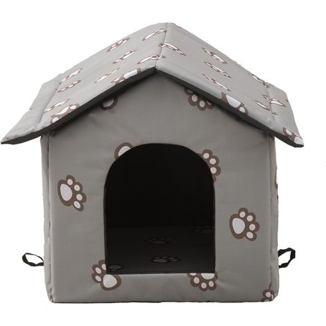 Cat Houses for Outdoor Cats, Feral Cats Dogs House, Weatherproof Warm and Insulated Cat House with Transparent Curtain Pet House, Stray Cats Shelter(Medium-Houses) (1/5)