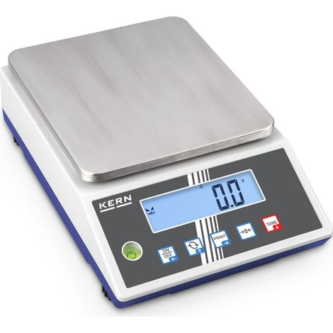 Kern Präzisionswaage PCB 6000-1+C kalibriert, Wägebereich 6000 g, Ablesbarkeit 0,1 g (1/3)