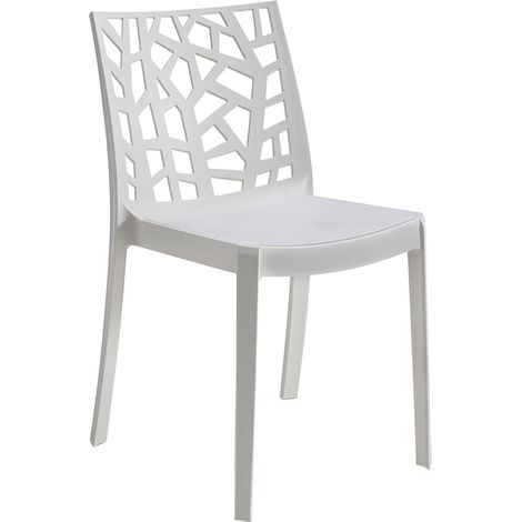SEDIA IN POLIPROPILENE 'MATRIX' bianco - BICA