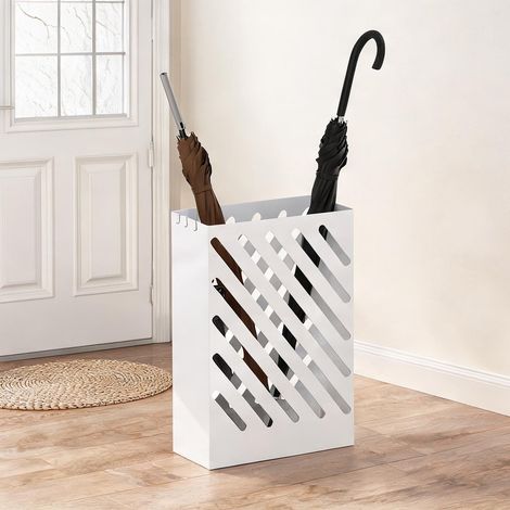 Console blanco en acero Galvanizado 28 x 14 x 41 cm (1/5)
