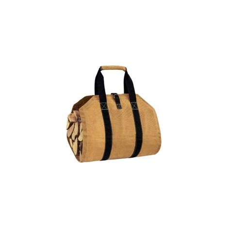 Sac de Transport pour Bois de Chauffage, Toile Sac à Bûche Cheminée, Sac Transport Buches Résistant à Eau, Accessoires de Cheminée Pliables(Jaune) (1/5)