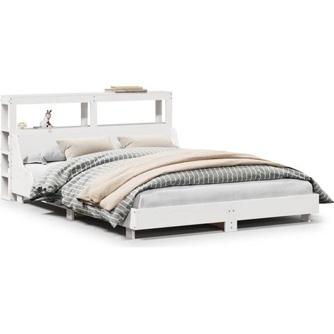 Maison Exclusive - Letto senza Materasso Bianco 150x200 cm Legno Massello di Pino