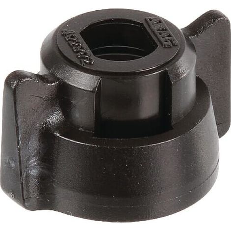 Tuerca de boquilla tipo bayoneta SW10 color negro con junta 25 uds. Arag ARAG 40290201P025