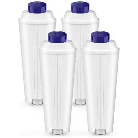 Ensemble de 4 filtres pour machines à café Delonghi Magnifica S, Dinamica, ECAM, ESAM, ETAM, Primadonna, BCO et EC, cartouches filtrantes pour adoucir l'eau et réduire le calcaire. (1/3)