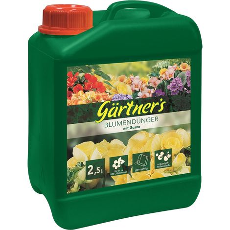 gpi Gärtner´s Blumendünger mit Guano - 2,5 Liter
