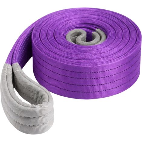 Sangle De Levage Ronde - Polyester - 1000 Kg WLL - 2 M Longueur - 3 Cm Largeur - Violet - 1 Piece