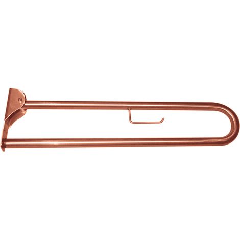 Presto Barra de apoyo abatible inox cobre envejecido (1/2)