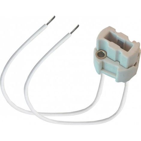 Toma TIBELEC G9, plástico, blanco 100 W CENTRALE BRICO