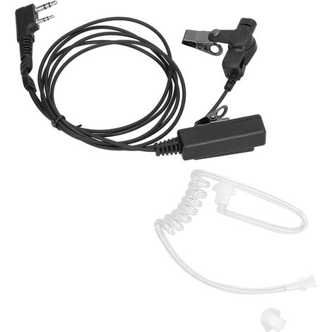 Kit oreillette talkie-walkie K-Head avec tube acoustique transparent, bouton PTT, réduction de bruit pour Baofeng (1/5)