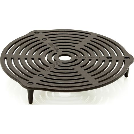 Petromax Grille en fonte 31 cm noire pour cuisson extérieure (1/4)