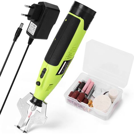 Meuleuse de chaîne portable et manuelle, outil d'affûtage pour tronçonneuse, outil de meulage électrique avec batterie au lithium, rapide, efficace et pratique