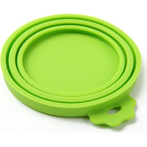 Couvercles universels en silicone pour boîtes de nourriture, vert, 5 pièces. (1/5)