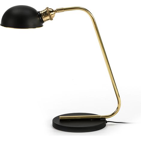 Lampe de Table 45x19x50 Métal Doré/Noir (1/2)