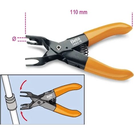 Beta 1482/10 - Pince de 10 mm pour le montage des conduites de carburant