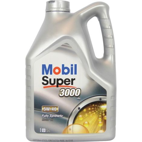 Huile moteur super 3000 X1 5W40-16M16235 (bidon de 5 litres) - Mobil (1/4)