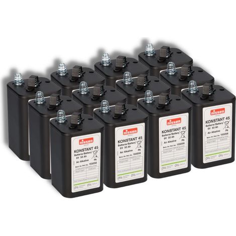 12x Nissen 4R25 Konstant 45 - 6V / 45-50Ah Luftsauerstoff - ohne Quecksilber und Cadmium (1/5)