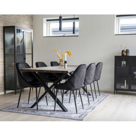 Galdar - tapis - noir et blanc - 160x230 cm (1/4)