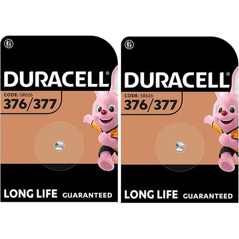 377 sr626sw duracell  2 piles