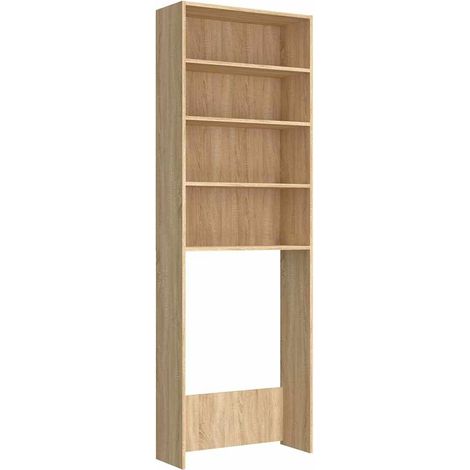 Maison Exclusive - Armario lavadora roble Sonoma 64x24x190 cm (1/5)