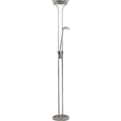 Piantana Contemporaneo Mother Child Acciaio Cromo Vetro Led 15,41W 3000K (1/5)
