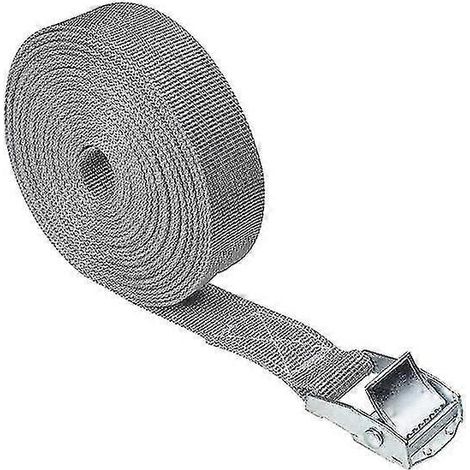 Sangle d'arrimage de voiture tendue 2,5 m x 25 mm, alliage de zinc et nylon, 8 couleurs (1/4)