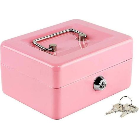 kasse-mit-munzfach-kleinem-abschliebarem-tresor-geldschublade-rosa-15-x-12-x-8-cm-215576732 (1/5)