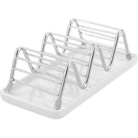 Draining Stainless Steel Soap Dish with Ceramic Tray W (1/5)