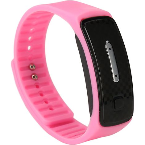 Montre répulsive portable rose rechargeable par USB, montre électronique répulsive sonique intelligente (1/5)