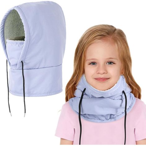Kinder Sturmhaube Winter Thermo Fleece Balaclava Wasserdicht Blau 4-8 Jahre (1/5)