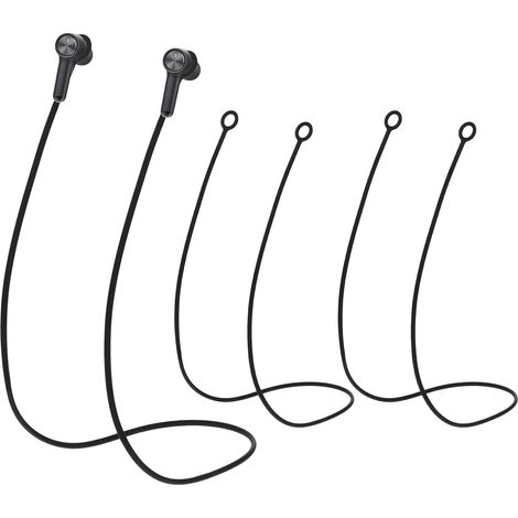 2 câbles de raccordement pour bouchons d'oreille, résistants à la traction, en silicone flexible, maintiennent les bouchons d'oreille en sécurité (1/5)
