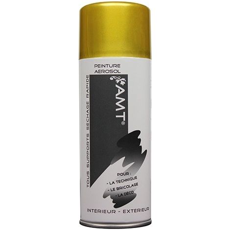 AMT Aérosol Couleur Effet doré Jaune (BPA102) 0,330 L